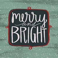 Merry & Bright Framed Print