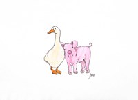 Duck and Pig Fine Art Print