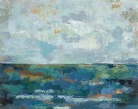 Seascape Sketches II Crop Framed Print