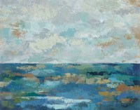 Seascape Sketches I Crop Framed Print