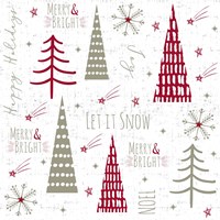 Let It Snow Red Fine Art Print