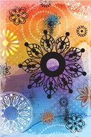 Warm Colors Florals III Fine Art Print