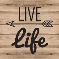 Live Life Framed Print