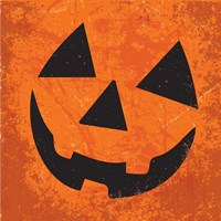 Pumpkin Face Framed Print