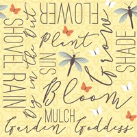 Garden Goddess Word Fine Art Print