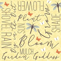 Garden Goddess Word Fine Art Print