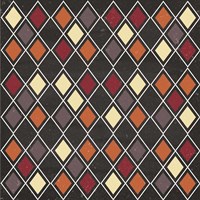 Autumn Harvest Diamond Pattern Fine Art Print