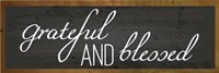 Grateful and Blessed Framed Print