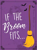 Broom Fits Framed Print