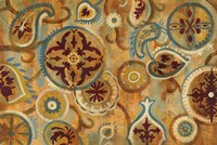 Burnt Paisley and Mandalas Fine Art Print