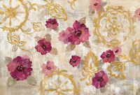 Elegant Fresco Floral Fine Art Print