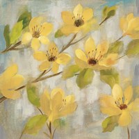 Golden Bloom II Neutral Framed Print