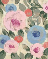 Parisian Floral II Pastel Framed Print