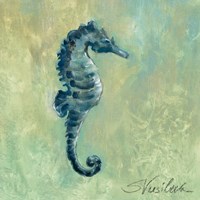 Indigo Sea Life I Dark Fine Art Print