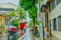 Rainy Street Iquitos Peru Fine Art Print