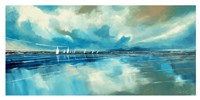 Blue Sky and Boats IV Framed Print