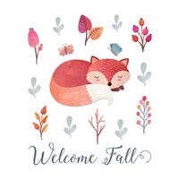 Welcome Fall Fox Fine Art Print