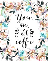 You, Me and Coffee Fine Art Print