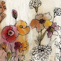 Contemporary Botanical Cream III Framed Print