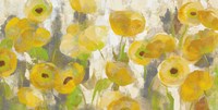 Floating Yellow Flowers I Crop Fine Art Print