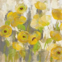 Floating Yellow Flowers IV Fine Art Print
