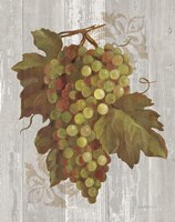 Autumn Grapes II on Wood Framed Print