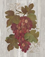 Autumn Grapes I on Wood Framed Print