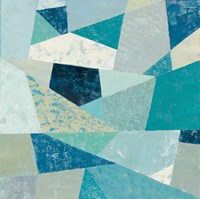 Indigo Geo Metric II Soft Fine Art Print