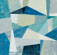 Indigo Geo Metric Soft Fine Art Print