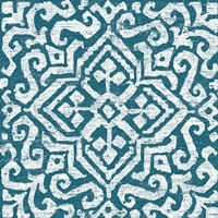 Amadora Blue - Tile III Framed Print