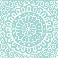 Amadora Blue - Tile VI Framed Print