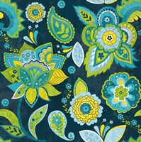 Fun Florals Indigo Crop Fine Art Print