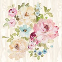 Driftwood Garden II on Wood Fine Art Print