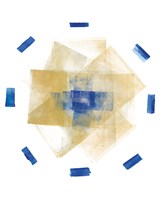 Blue and Gold Element I Fine Art Print