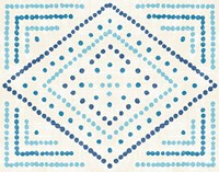 Daisy Dots Tile II Framed Print