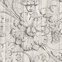 Italian Scroll II on Driftwood Framed Print