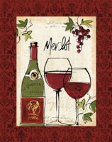 Wine Not I Border Fine Art Print