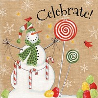 Sweet Snowmen I Fine Art Print