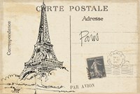Postcard Sketches IV v2 Framed Print