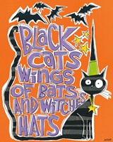 Bats and Black Cats II Fine Art Print