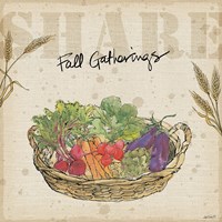 Farmers Feast Harvest I Framed Print