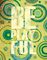 Bright Be Playful Framed Print