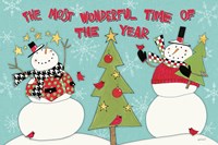 Snowman Sentiments I Fine Art Print