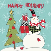 Snowman Sentiments V Fine Art Print