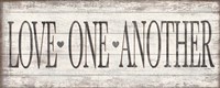 Love One Another Wood Sign Fine Art Print