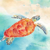 Sea Splash Sea Turtle Fine Art Print