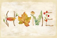 Nature Walk Home Sign Framed Print