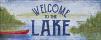Lake Living Panel I (welcome lake) Fine Art Print