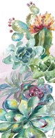 Succulent Garden Panel I Fine Art Print