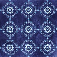 Artisan Medallions Indigo I Fine Art Print